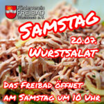 🌞🏊‍♂️🍴 Samstag im Freibad: Wurstsalat!